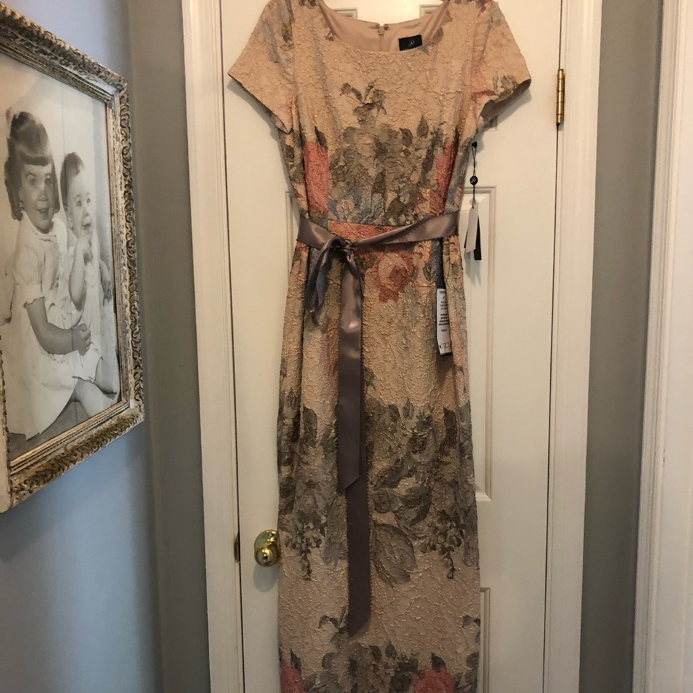 Long multi color pastel formal dress